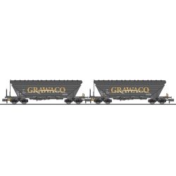L260224 N 2-tlg. Set Getreidetransportwagen Uagpps, "GRAWACO", Ep.VI
