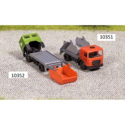 10352 TT LKW MAN mit Absetzcontainer, Fahrerhaus grün