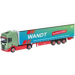 318600 H0 Scania CR 20 Hochdach Gardinenplanen-Sattelzug "Wandt/BGL"