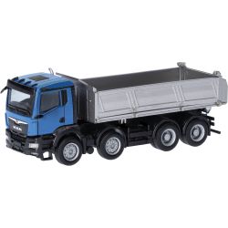 319140 H0 MAN TGS NN Baukipper 4-achs, blau/silber