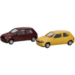 012171-002 H0 MiniKit: Renault Clio 16V, Jaune/Rouge Etrusque