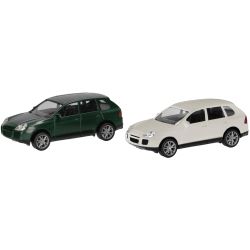 012836-002 H0 MiniKit: Porsche Cayenne Turbo, british racing green/sandweiß