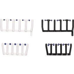 054836 H0 80 Signallichter blautransparent mit schwarzen und weißen Sockeln