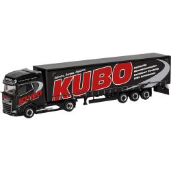318068 H0 DAF XG+ Gardinenplanen-Sattelzug "KUBO"