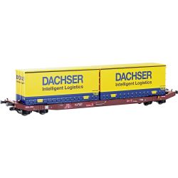 28409 H0 Containerwagen Sgkkms 698 Dachser, DB-Cargo, Ep. VI