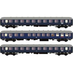 H43046 H0 3er Set Personenwagen F15/16 Sachsenross, DB, Ep. III b