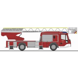 71124 H0 Magirus DLK 32 n.B. FW Schkeuditz