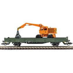 31516 TT Bauzugwagen mit Rungen Ks [3300] und T-174, DR, Ep. IV