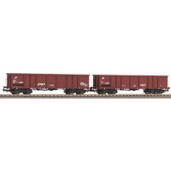28310 H0 2er Set offene Güterwagen Eaos mit Graffiti, FS, Ep. V