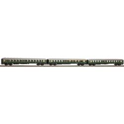 28326 H0 3er Set Personenwagen mit Steuerwagen, DB, Ep. III