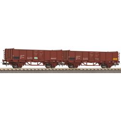 28327 H0 2er Set offene Güterwagen mit Graffiti, FS, Ep. V