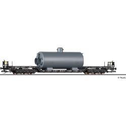 95015 TT Tiefladewagen SSt 66 mit Dampfkessel, DR, Ep. III
