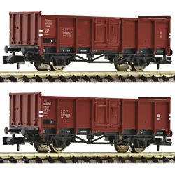 6660138 N 2er Set Offene Güterwagen, DR, Ep. IV