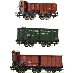 6600223 H0 3er Set Güterzug, K.Bay.Sts.B., Ep. I