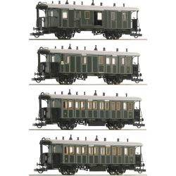 6200197 H0 4er Set Lokalbahnzug, K.Bay.Sts.B., Ep. I