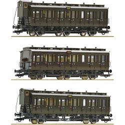 6200254 H0 3er Set Personenwagen, DRG, Ep. II
