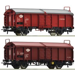 6600116 H0 2er Set Schiebedachwagen, MAV, Ep. IV