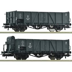 6600216 H0 2er Set Offene Güterwagen, PKP, Ep. III