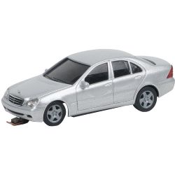 161425 H0 MB C-Klasse W 203, silber (HERPA)