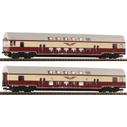 2 piece set (1): Double-deck coaches "Sputnik", DR