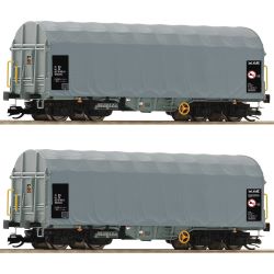 6680025 TT 2-tlg. Set: Schiebeplanenwagen, CD Cargo, Ep. V