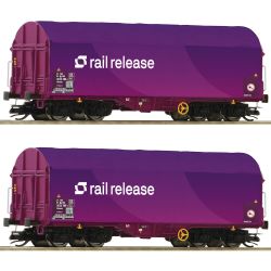 6680024 TT 2-tlg. Set: Schiebeplanenwagen, Railrelease, Ep. VI