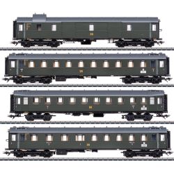 42514 H0 Schnellzugwagen-Set zur Dampflok BR 19.0, DR, Ep. III