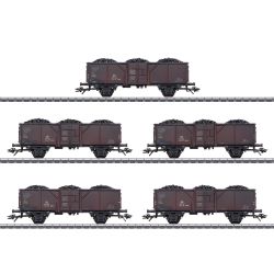44311 H0 Güterwagen-Set Fd-z-72 Ommv, Ep. III (mit Beladung)