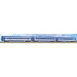 AC55317 H0 3er Set Personenwagen Eurocity 378/379 "Berliner", CD, Ep. VI, Set A