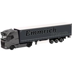 320474 H0 DAF XG+ Gardinenplanen-Sattelzug "Emmrich Transporte"