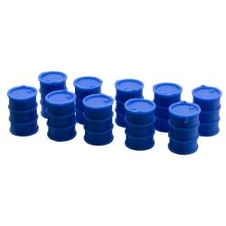 51618 H0 10 Stück 220l Fässer Fass Chemiefass "Gefahrstoffe" blau