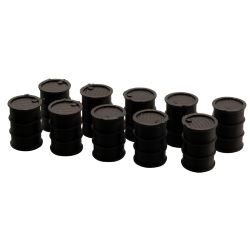 51620 H0 10 Stück 220l Fässer Fass Altölfass schwarz