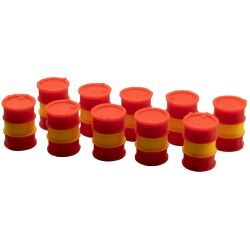 51622 H0 10 Stück 220l Fässer Fass Ölfass rot-gelb