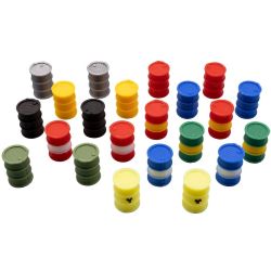 51626 H0 22 Stück 220l Fässer, 11 verschiedene Farben
