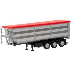 077057-002 H0 Stahlmuldenauflieger, silber