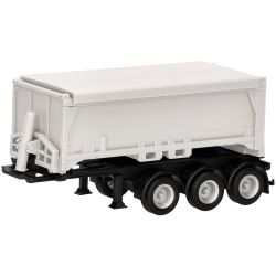 077101 H0 Abraumcontainerauflieger 3achs, weiß