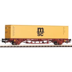 27751 H0 Containertragwagen 1x 40'' MSC Container, FS, Ep. VI