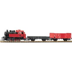 37124 G Start-Set Güterzug BR 80 + zwei Güterwagen,DR, Ep. III, inkl. Dampf