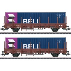 46939 H0 Rungenwagen Kbs 443 mit Stahl, NS, Ep. IV