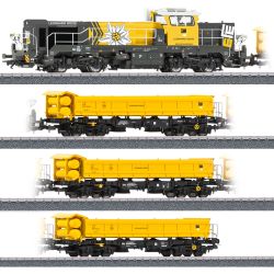 26180 H0 Zugset mit Diesellok DE18 mit 3x Zweiseitenkipper Fakks127, Ep. VI, AC