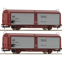 6600257 H0 2er Set Schiebewand-/-dachwagen, SJ, Ep. IV
