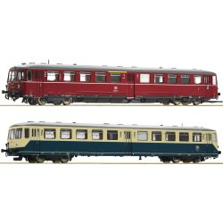7700016 H0 2er Set Akkutriebwagagen BR 515 + Steuerwagen, DB, Ep. IV