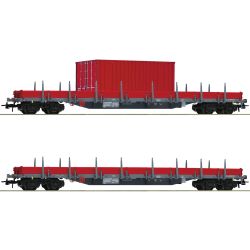 6600201 H0 2er Set Rungenwagen, DB AG, Ep. VI