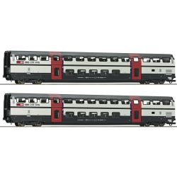 6200217 H0 2er Set 2. Klasse Doppelstockwagen IC2000, SBB, Ep. V-VI, Set 2