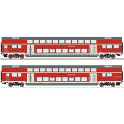 6220249 H0 2er Set Doppelstockwagen RE2, DB AG, Ep. VI, AC