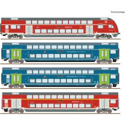 6220250 H0 4er Set Doppelstockwagen NAH.SH, DB AG, Ep. VI, AC