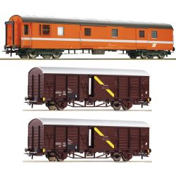 6600294 H0 3er Set Postwagen, ÖBB, Ep. IV-V