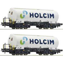 6600233 H0 2er Set Silowagen Uacs, Holcim, Ep. VI