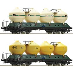 6600236 H0 2er Set Silowagen Raj, CSD, Ep. IV