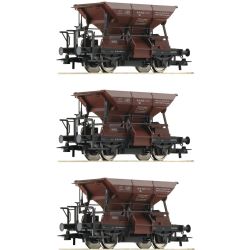 6600269 H0 3er Set Talbot Schotterwagen, DB, Ep. IV